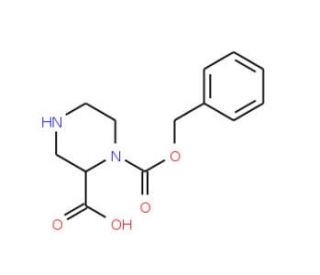 1-N-Cbz-piperazine-2-carboxylic acid (CAS 129365-24-8) - chemical structure image
