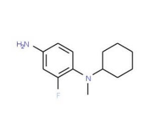 1-N-cyclohexyl-2-fluoro-1-N-methylbenzene-1,4-diamine - chemical structure image