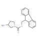 1-N-Fmoc-3-aminopyrrolidine hydrochloride (CAS 811841-92-6) - chemical structure image