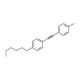 1-n-Hexyl-4-[(p-tolyl)ethynyl]benzene (CAS 117923-35-0) - chemical structure image