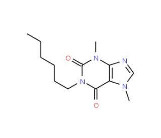 1-n-Hexyltheobromine (CAS 1028-33-7) - chemical structure image