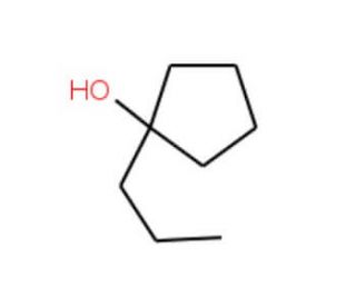 1-n-Propylcyclopentanol (CAS 1604-02-0) - chemical structure image