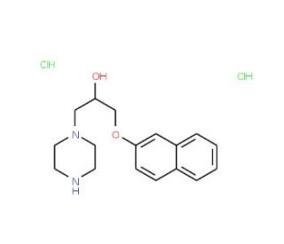 1-(Naphthalen-2-yloxy)-3-piperazin-1-yl-propan-2-ol dihydrochloride - chemical structure image