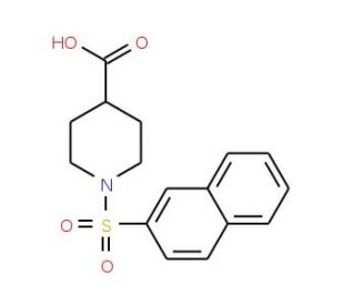 1-(Naphthalene-2-sulfonyl)-piperidine-4-carboxylic acid - chemical structure image