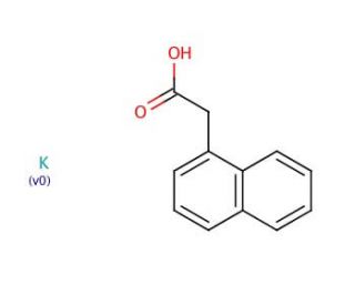 1-Naphthaleneacetic acid potassium salt (CAS 15165-79-4) - chemical structure image