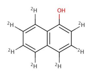 1-Naphthol-2,3,4,5,6,7,8-d7 (CAS 124251-84-9) - chemical structure image