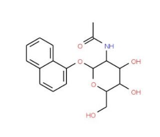1-Naphthyl 2-acetamido-2-deoxy-b-D-glucopyranoside (CAS 10329-98-3) - chemical structure image
