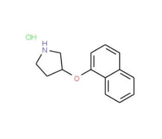 1-Naphthyl 3-pyrrolidinyl ether hydrochloride (CAS 127342-09-0) - chemical structure image