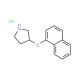1-Naphthyl 3-pyrrolidinyl ether hydrochloride (CAS 127342-09-0) - chemical structure image