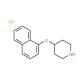 1-Naphthyl 4-piperidinyl ether hydrochloride - chemical structure image