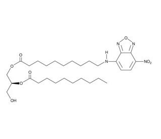 1-NBD-decanoyl-2-decanoyl-sn-glycerol - chemical structure image