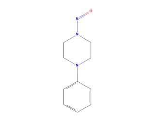 1-Nitroso-4-phenylpiperazine (CAS 14340-33-1) - chemical structure image