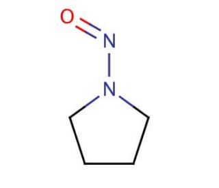 1-Nitrosopyrrolidine (CAS 930-55-2) - chemical structure image