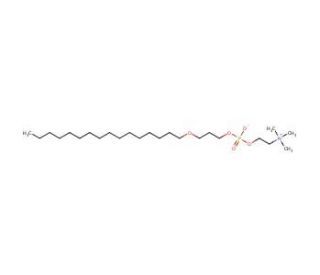 1-O-Hexadecyl-propanediol-3-phosphocholine - chemical structure image