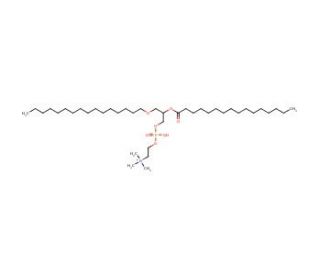 1-O-Palmityl-2-palmitoyl-rac-glycero-3-phosphocholine (CAS 84743-00-0) - chemical structure image