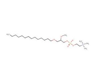 1-O-Tetradecyl-2-O-methyl-rac-glycero-3-phosphocholine - chemical structure image