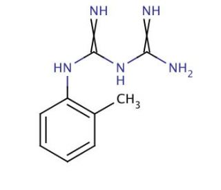 1-(o-Tolyl)biguanide (CAS 93-69-6) - chemical structure image
