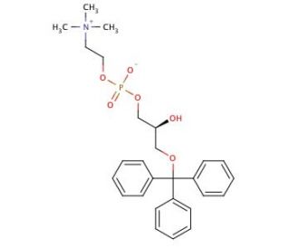 1-O-Trityl-sn-glycero-3-phosphocholine (CAS 103675-56-5) - chemical structure image