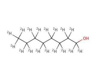 1-Octan-d17-ol (CAS 153336-13-1 (unlabeled)) - chemical structure image