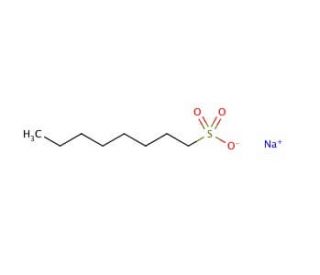 1-Octanesulfonic acid sodium salt (CAS 5324-84-5) - chemical structure image