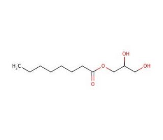 1-Octanoyl-rac-glycerol (CAS 502-54-5) - chemical structure image