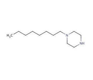1-Octylpiperazine (CAS 54256-45-0) - chemical structure image