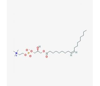 1-Oleoyl-sn-glycero-3-phosphocholine (CAS 19420-56-5) - chemical structure image
