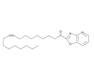 1-oxazolo[4,5-b]pyridin-2-yl-9-octadecyn-1-one (CAS 288862-89-5) - chemical structure image