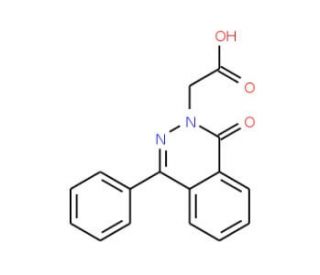 (1-Oxo-4-phenylphthalazin-2(1H)-yl)acetic acid (CAS 127828-88-0) - chemical structure image