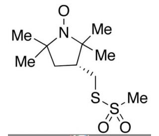 (&plus;)-(1-Oxyl-2,2,5,5-tetramethylpyrrolidin-3-yl)methyl Methanethiosulfonate (CAS 681034-14-0) - chemical structure image