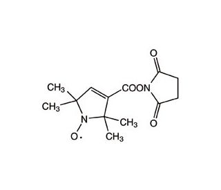 1-Oxyl-2,2,5,5-tetramethylpyrroline-3-carboxylate N-Hydroxysuccinimide Ester (CAS 37558-29-5) - chemical structure image