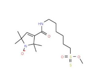 (1-Oxyl-2,2,5,5-tetramethylpyrroline-3-yl)carbamidohexyl Methanethiosulfonate - chemical structure image