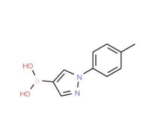 1-p-Tolylpyrazole-4-boronic acid (CAS 1072945-92-6) - chemical structure image