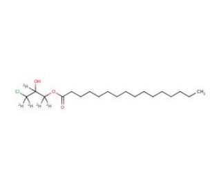1-Palmitoyl-3-chloropropanediol-d5 (CAS 1346599-60-7) - chemical structure image