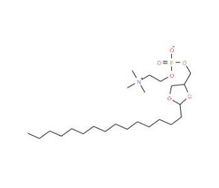 1-Palmitoyl-propanediol-3-phosphocholine (CAS 68124-68-5) - chemical structure image