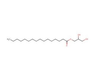1-Palmitoyl-rac-glycerol (CAS 19670-51-0) - chemical structure image