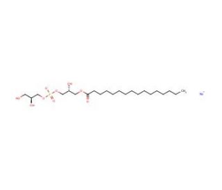 1-Palmitoyl-sn-glycero-3-phospho-sn-1-glycerol sodium salt (CAS 30227-18-0) - chemical structure image