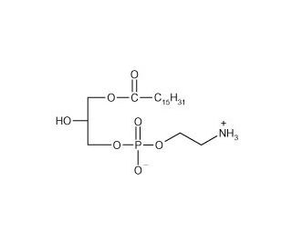 1-Palmitoyl-sn-glycero-3-phosphoethanolamine (CAS 53862-35-4) - chemical structure image