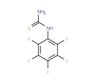 1-Pentafluorophenyl-2-thiourea (CAS 715-60-6) - chemical structure image