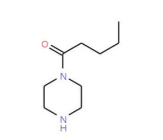 1-pentanoylpiperazine - chemical structure image