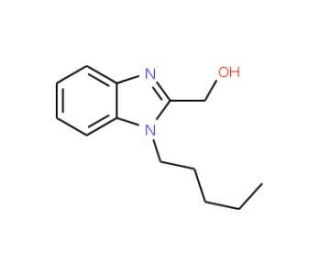(1-pentyl-1H-benzimidazol-2-yl)methanol - chemical structure image