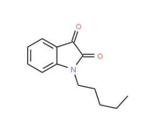 1-Pentyl-1H-indole-2,3-dione (CAS 4290-90-8) - chemical structure image