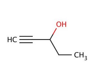 1-Pentyn-3-ol (CAS 4187-86-4) - chemical structure image
