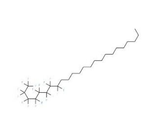 1-(Perfluoro-n-octyl)hexadecane (CAS 117146-18-6) - chemical structure image