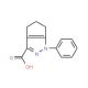 1-phenyl-1,4,5,6-tetrahydrocyclopenta[c]pyrazole-3-carboxylic acid (CAS 96197-36-3) - chemical structure image