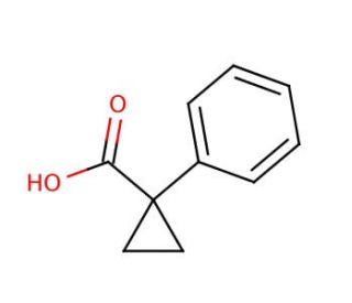 1-Phenyl-1-cyclopropanecarboxylic acid (CAS 6120-95-2) - chemical structure image