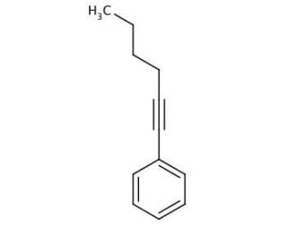 1-Phenyl-1-hexyne (CAS 1129-65-3) - chemical structure image