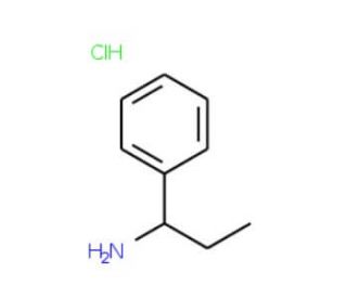1-Phenyl-1-propanamine hydrochloride (CAS 24301-86-8) - chemical structure image