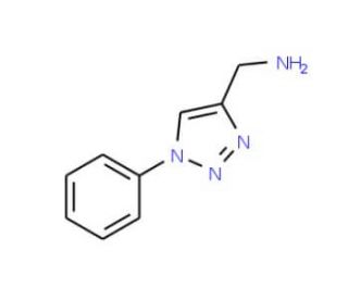 (1-Phenyl-1H-1,2,3-triazol-4-yl)methanamine - chemical structure image