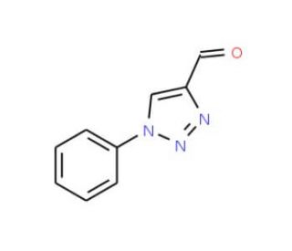 1-Phenyl-1H-1,2,3-triazole-4-carbaldehyde (CAS 34296-51-0) - chemical structure image